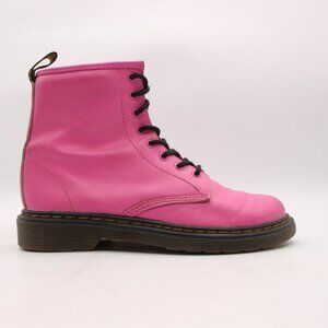 Dr. Doc Martens 8 Eyelet Zip Up Boots Women's Size 5 Pink Shoes 25634